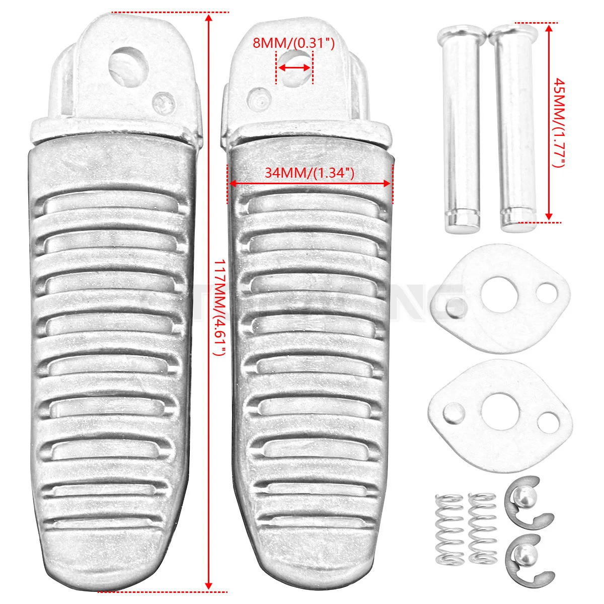 Motorcycle Rear Foot Pegs Footrest For Suzuki GSF1200 BANDIT GSF1200S GSF 1200 1200S GSF400 RF900R GSX-R1100 GSX-R1100W