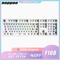 Noppoo F108 Mechanical Keyboard Kit Three Mode RGB Hot Swap Gaming Keyboard 108 Keys Customize PC Gamer Accessories Office Gift