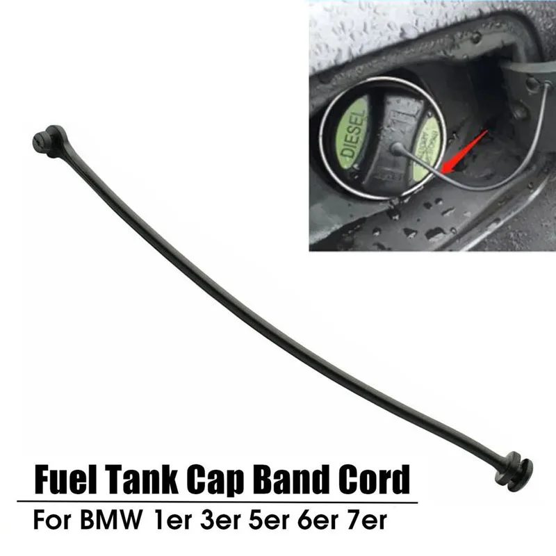 Car Fuel Tank Cap Anti-Lost Rope Strap Rubber 16117193372 For BMW E81 E87 E88 E82 E46 E90 E91 E92 E93 E60 E61 F01 E65 E66 F02