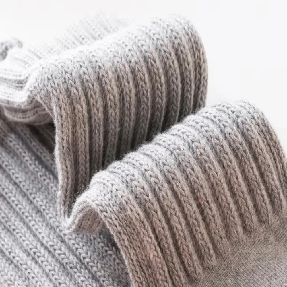 جوارب عصرية مضادة للانزلاق للأطفال، جوارب دافئة للحماية من البرد للأطفال الصغار، جوارب طويلة سميكة للركبة للشتاء #5