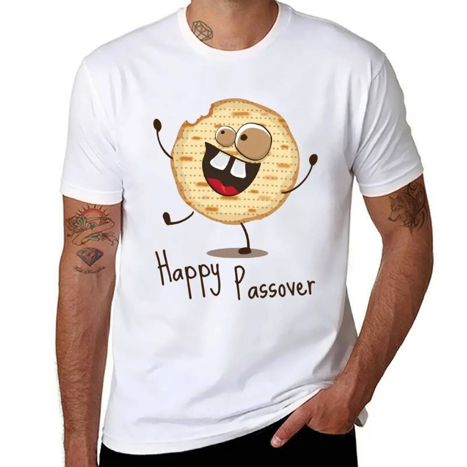 

Happy Passover Funny Matza Matzo Man Kids Cute Tee Shirts T-Shirt anime t shirts oversize man t shirt graphic T-Shirt
