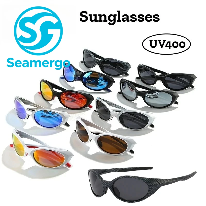 

Unisex New UV400 Fashion Trend Sunglasses Outdoor Sports Cycling Polarized Sunglasses Deluxe Design Oval Full Frame Goggles