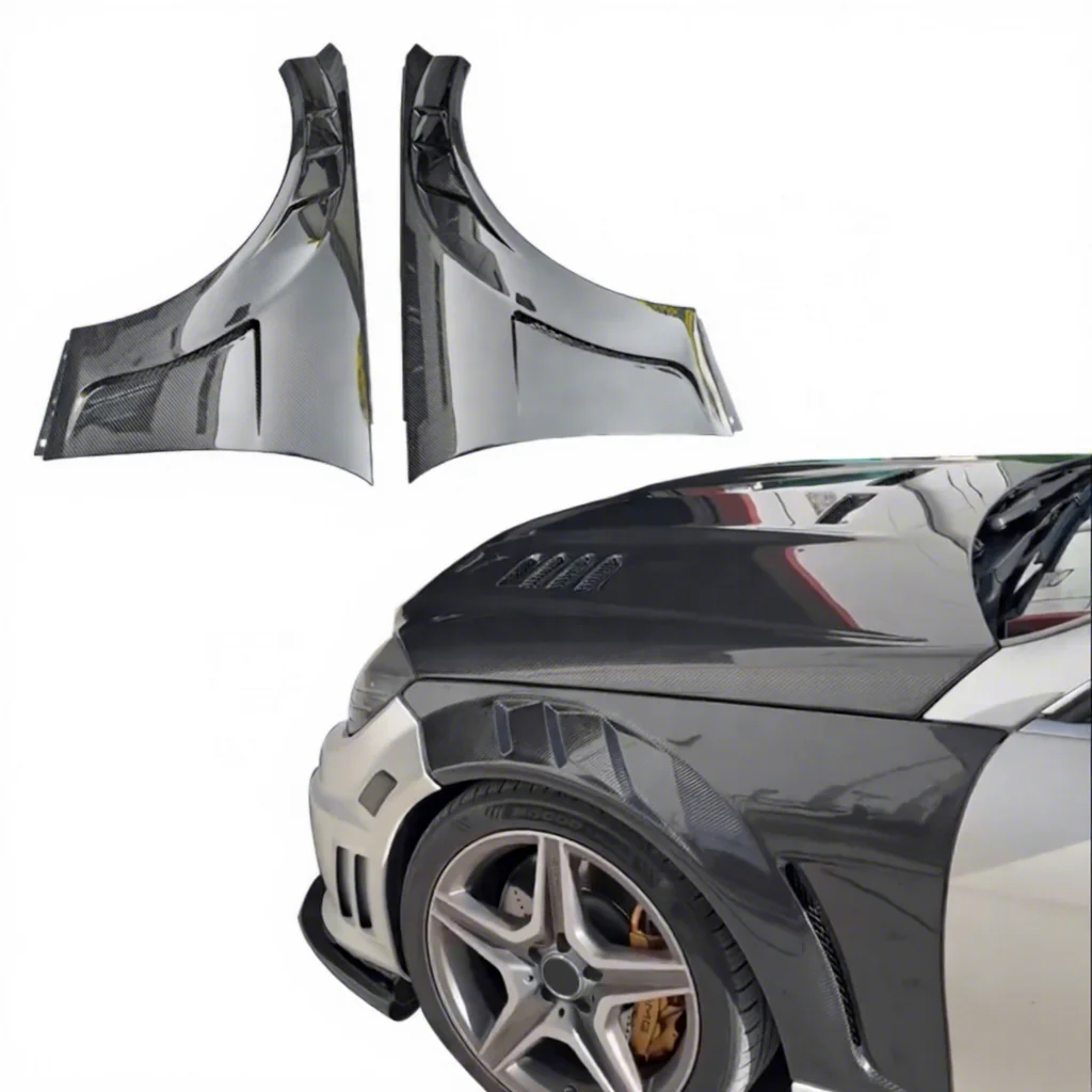 

Car Body Kit Black Side Carbon Fiber Front for Mercedes-Benz W204 C63 2012 Carbon Performance Upgrade