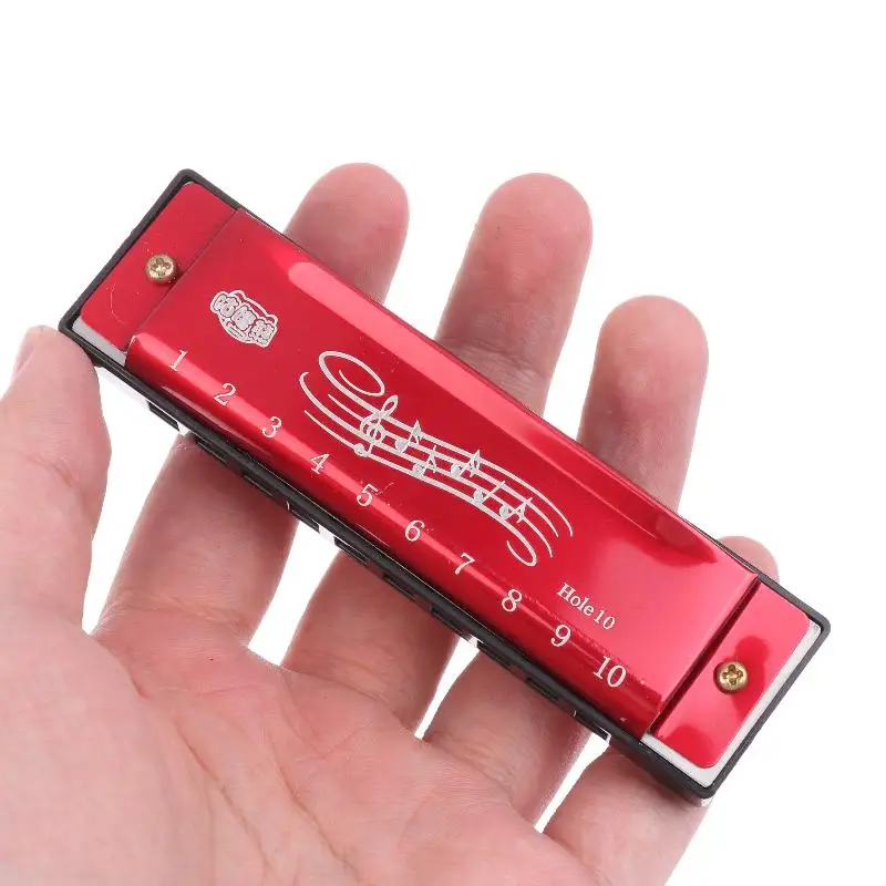 Key C 10-Hole Diatonic Harmonica for Students and Kids - Neatly Packaged in Metal Case