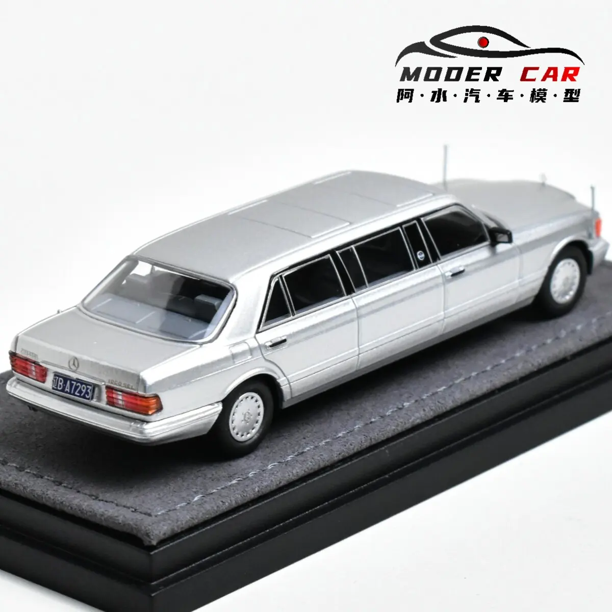 Коллекция MZS 1:64 560SEL W126 Trasco 1000SEL Модель автомобиля из литого металла
