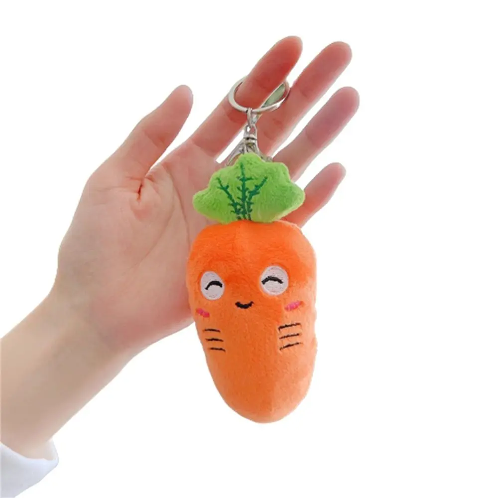 

Plush Doll Keychain Bag Accessories Vegetables Carrot Keychain Cartoon Key Holder Plush Carrot Keyring Carrot Plush Keychain