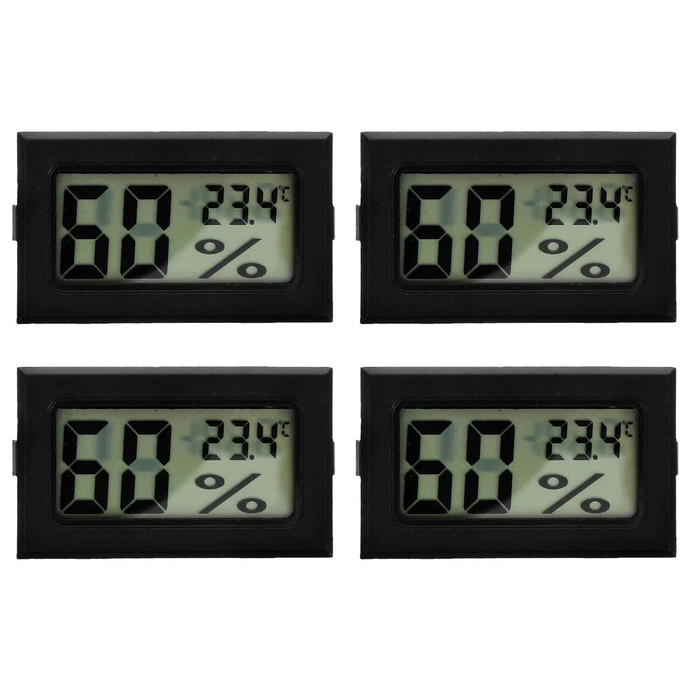 

4 Pcs Hygrometer Fridge Thermometer Reptile Terrarium Crawl Greenhouse and Humidity