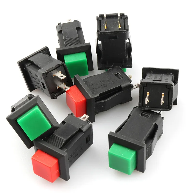 5pcsDS-429A DS-429BButton Switch Square Key Switch with Lock Switch Self Reset Switch