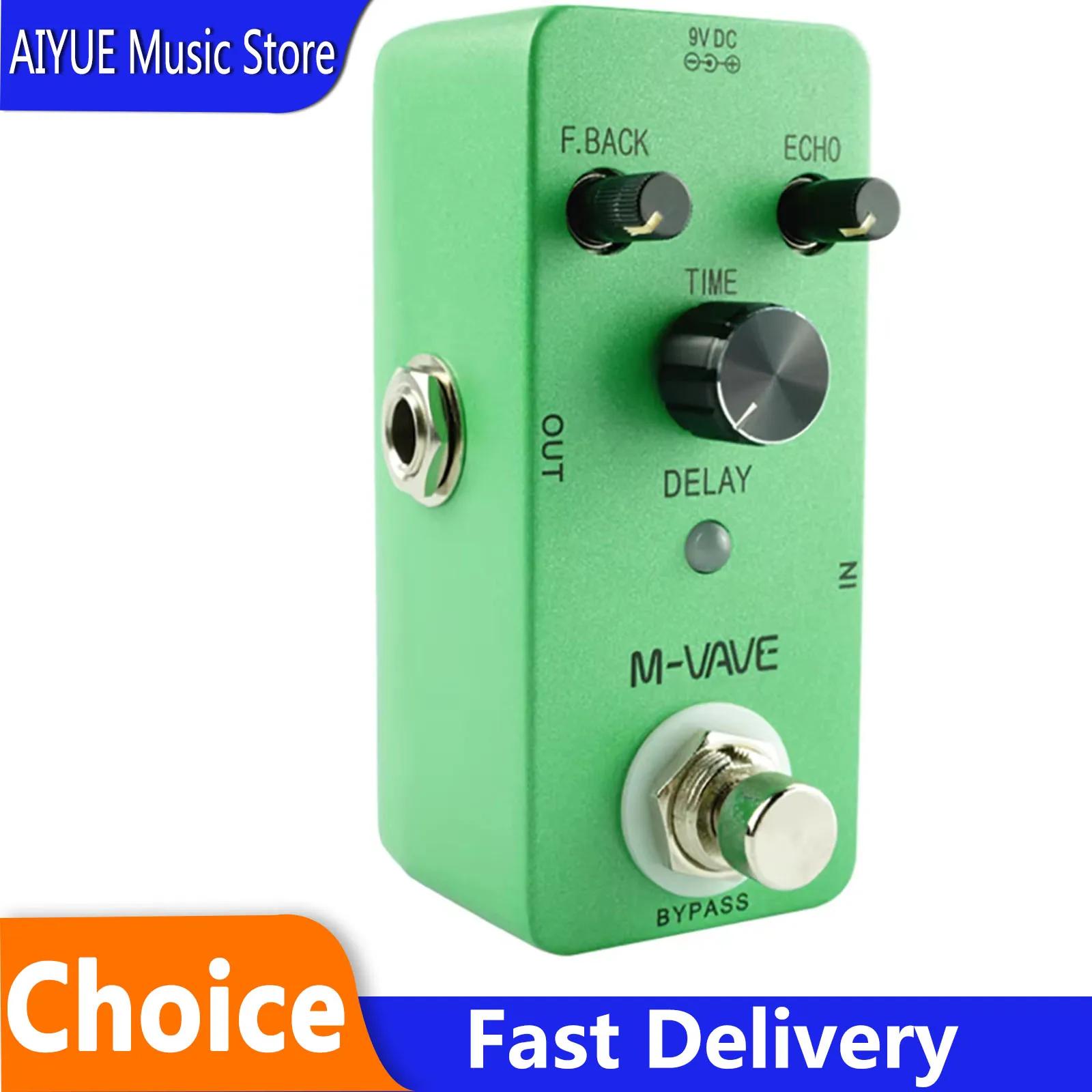 

M-VAVE Classic DELAY Classic Delay Guitar Single Block Effect Device Zinc Alloy Shell True Bypass Guitar Pedal Guitar Accessorys