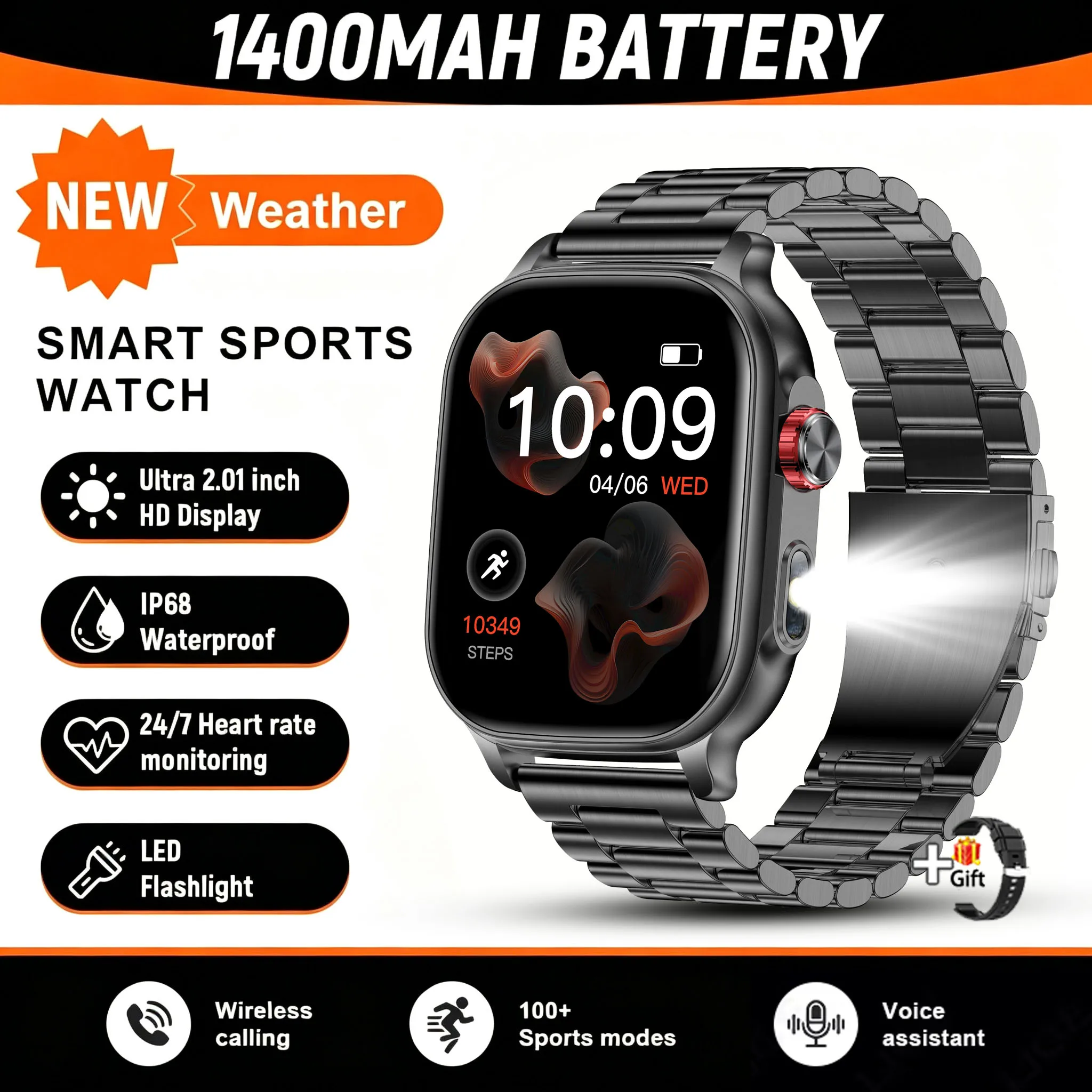 2026 Neue Amazfit Bip 6 Smartwatch für Damen Sport IP68 Wasserdicht Eingebaute 24-Stunden-Herzfrequenzmessung Bluetooth-Anruf Damen Mode-Smartwatch