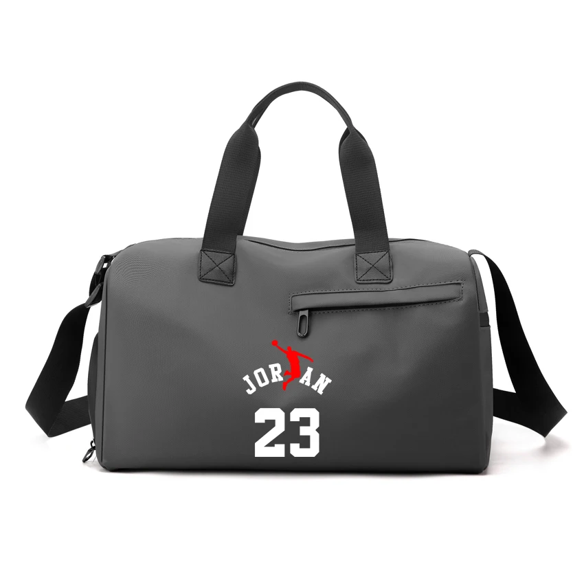 

Gym Bag Men Women Shoulder Bag Portable Training Basketball Bag Travel Bag JOR Number 23 Printed Sports Leather Handbag Tennis