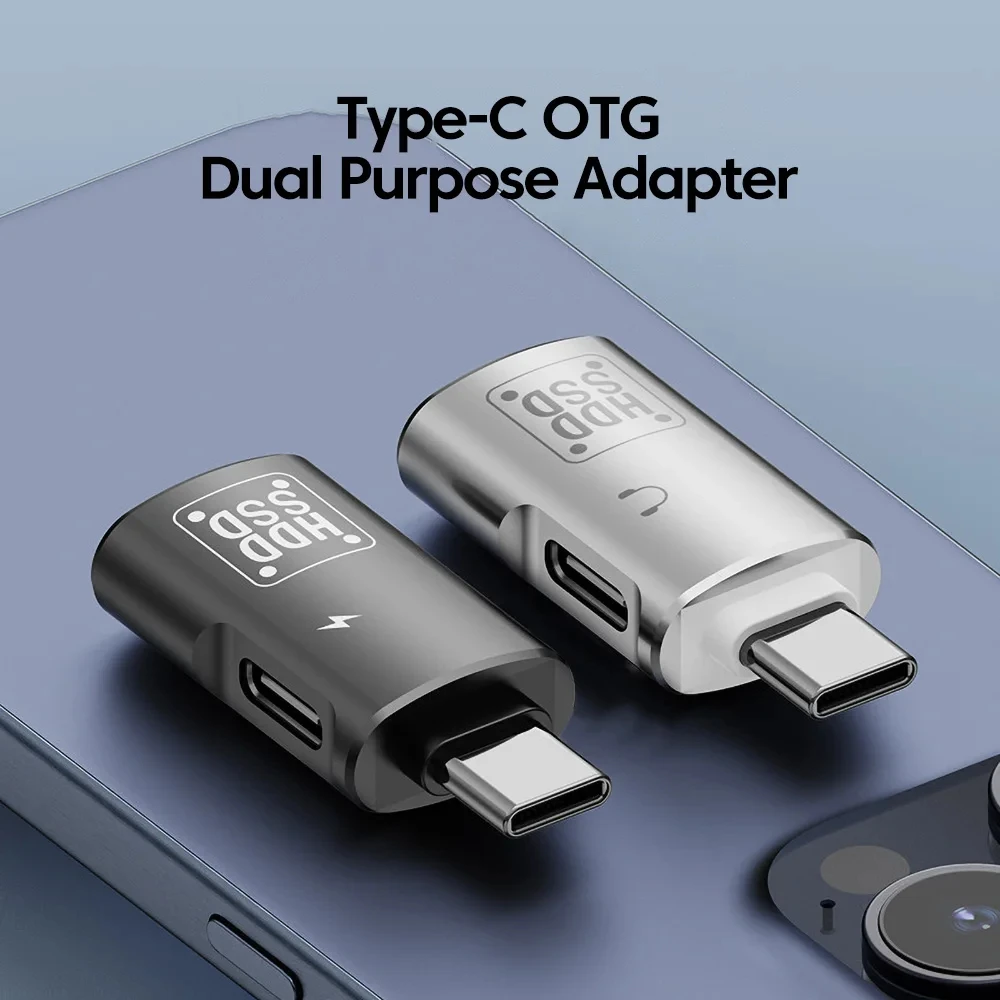 OTG 어댑터 타입 C USB 3.1 U 디스크 리더, 오디오 헤드폰 변환기, USB C 고속 충전기 케이블, 적용 대상 삼성 S24, S23, 아이폰 15 프로용