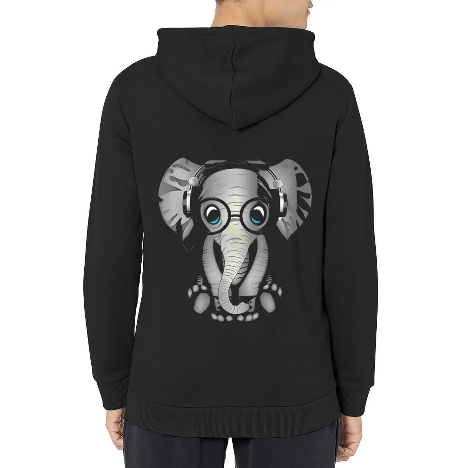 

Baby Elephant DJ Hoodie mens clothes aesthetic clothing anime clothing mens clothing hoodie men