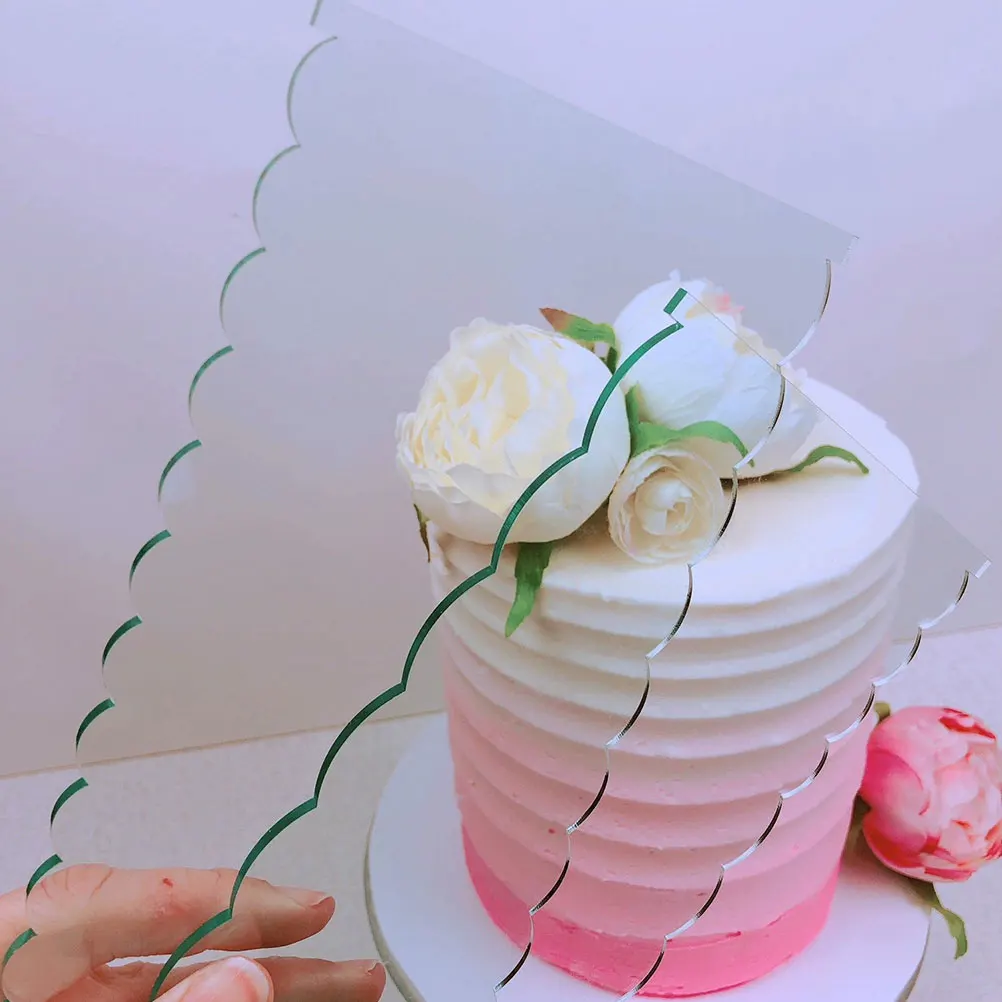 

6pcs Cake Scraper Comb Set Acrylic Smoother for Decorating Frosting Tools Icing Cake Baking Kitchen Bartending Accessories