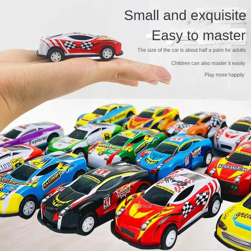 60/120Pcs Alloy Racing Cars Rebound Car Multiple Alloy Car Ornament Collectibles Children\'S Toys Birthday Gift 2023 New