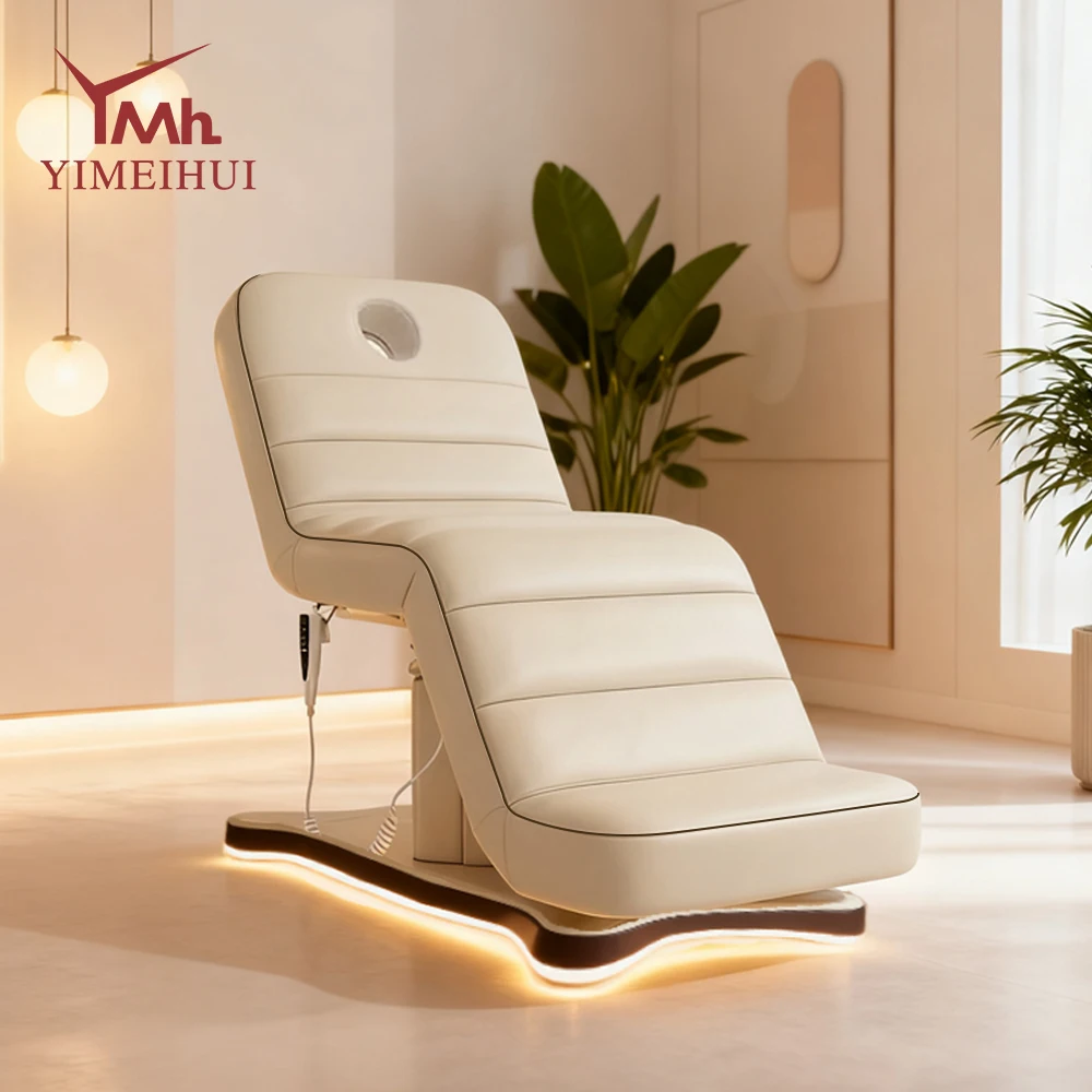 Salon Adjustable Electric Physiotherapy Chiropractic Bed Medical Spa beds Foot Control Massage Bed