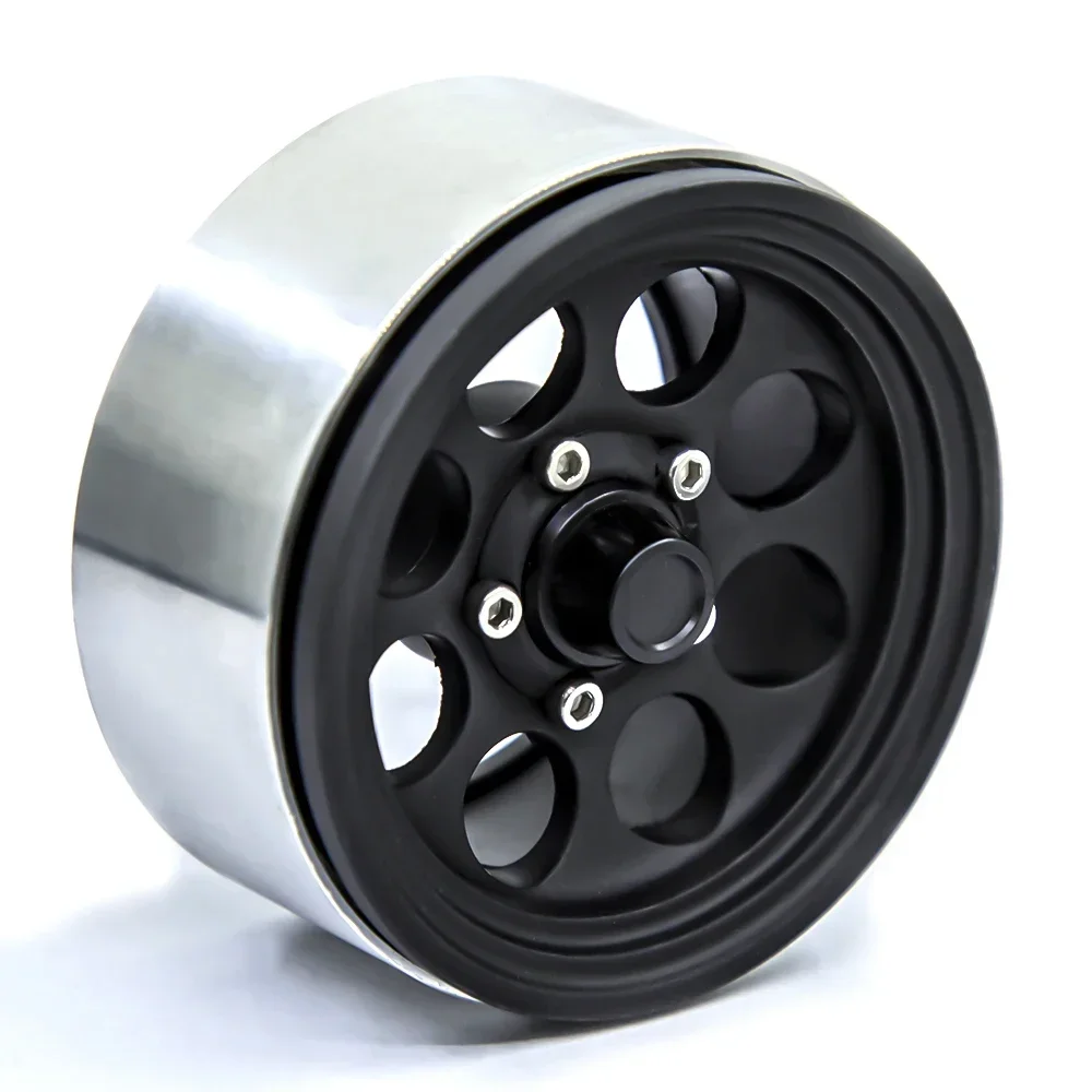 GGRC 4pcs 1.9 Aluminum Alloy Beadlock Wheels Rims for 1/10 RC Crawler Axial SCX10 SCX10 II 90046 AXI03007 Traxxas TRX4 D90