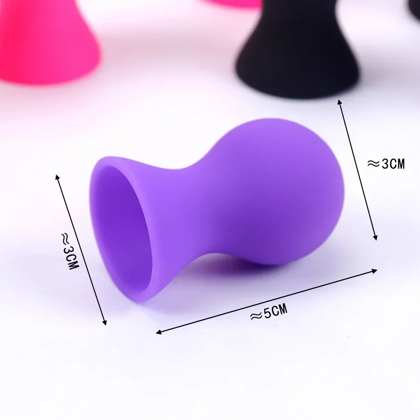 2PCS Silicone Nipple Sucker  Pump Suction Cup Breast Massager Clitoris Stimulator Sex Toys For Woman Couples