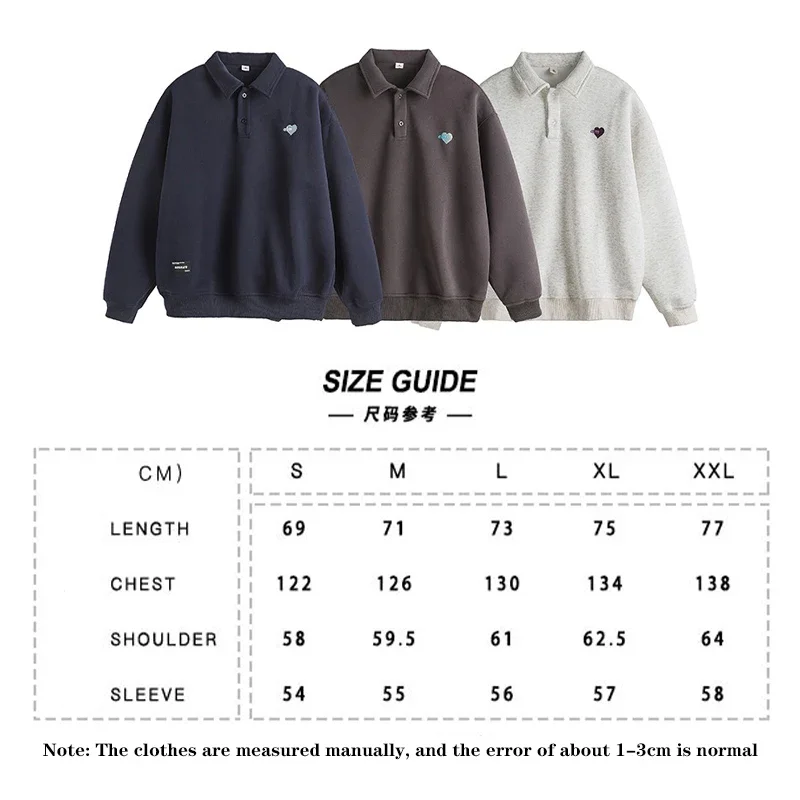 NXXTRESS Polo Shirts Sweatshirts Solid Korean Harajuku Patchwork Hoodies Autumn Pullover Casual Sweatshirts Turndown Collar Tops