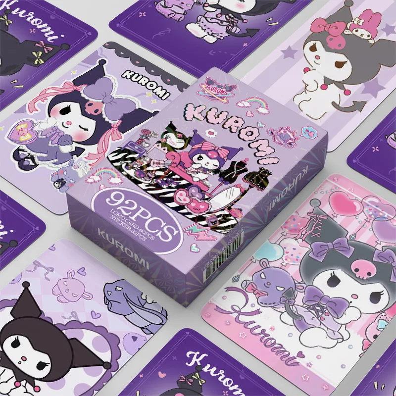 92Pcs/Set Sanrio Sticker New Series MY MELODY Lomo Cards HD Printd Photo Cards High Quality Postcards Christmas Gifts