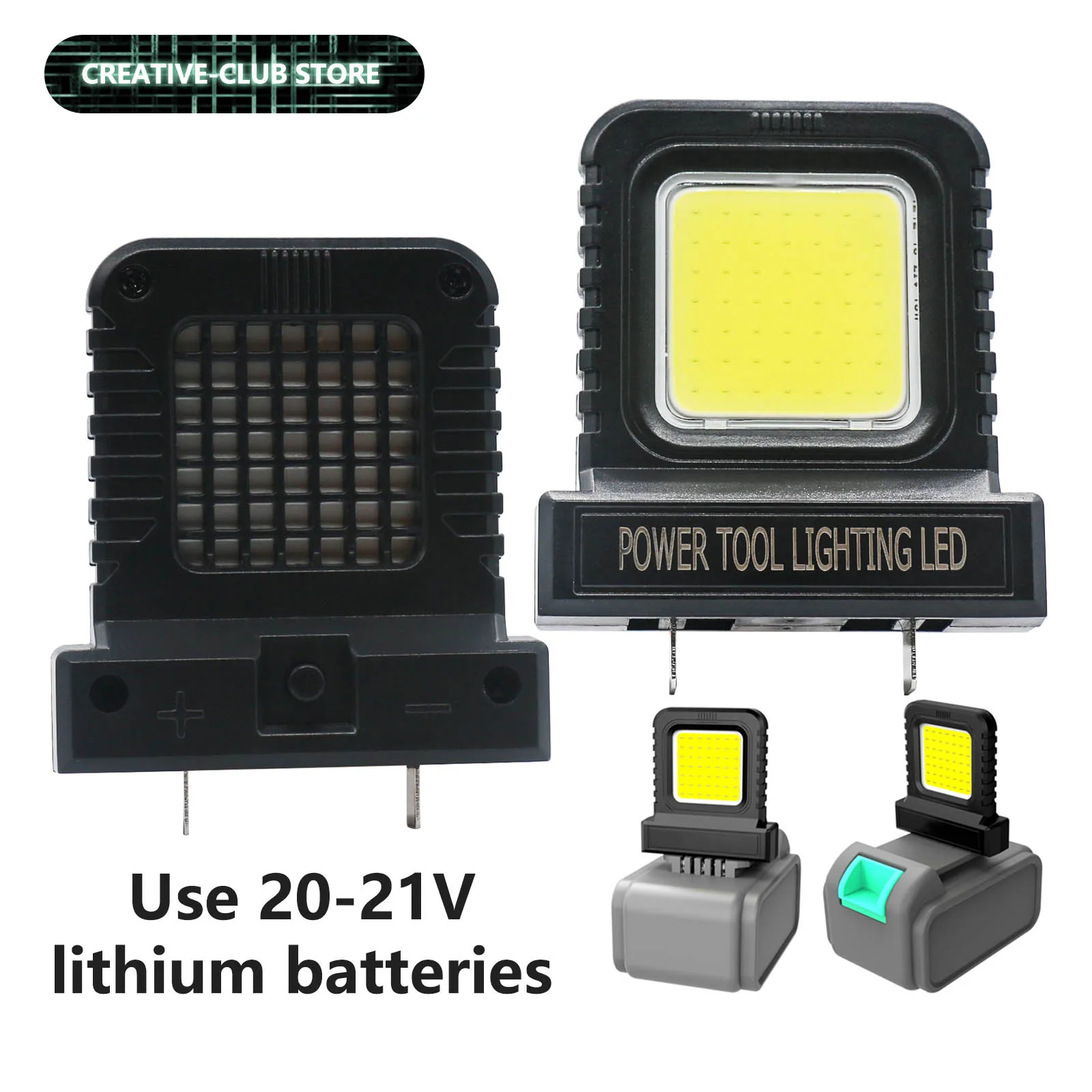 14W LED Module Outdoor Camping Lamp For 21V Battery Power Tool Accessory For Makita Dewalt Milwaukee Bosch Power Tool Work Light