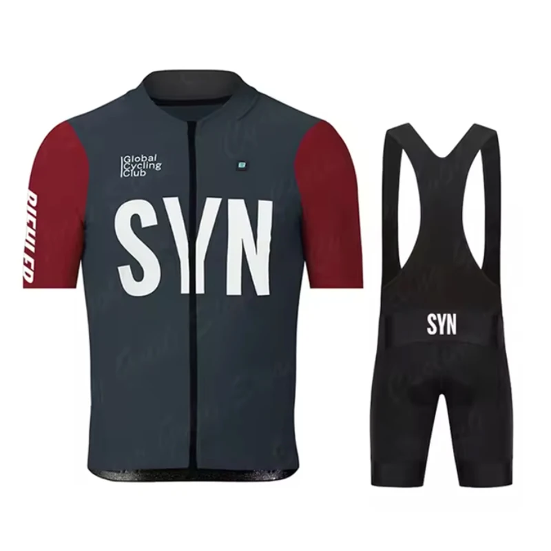 Cycling Clothing Set SYNful Summer Cycling Jersey Men's Set Road Race Bike Shirt Suit Short Sleeve MTB Women Bicycle Bib Shorts