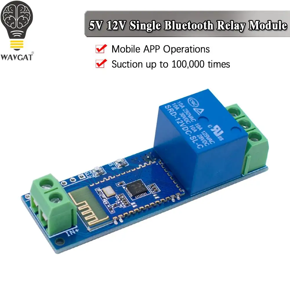 5 В/12 В одноканальный для Bluetooth непрерывной электрической связи IoT умный дом для Arduino