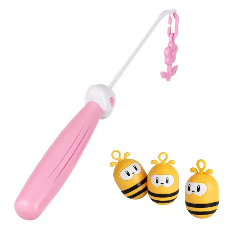 2-in-1 Kids Fishing Toys Interactive Little Bee Fishing Game Set With Poles For Fine Motor Skills Development Educational Toys