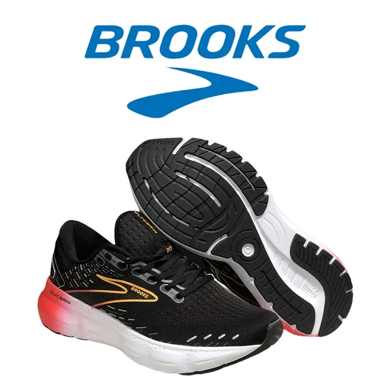 BROOKS Glycerin 20 Professional Running Shoes for Men Shock-absorbing Ultra-light Autumn Sports Shoes Men's Lightweight Jogging