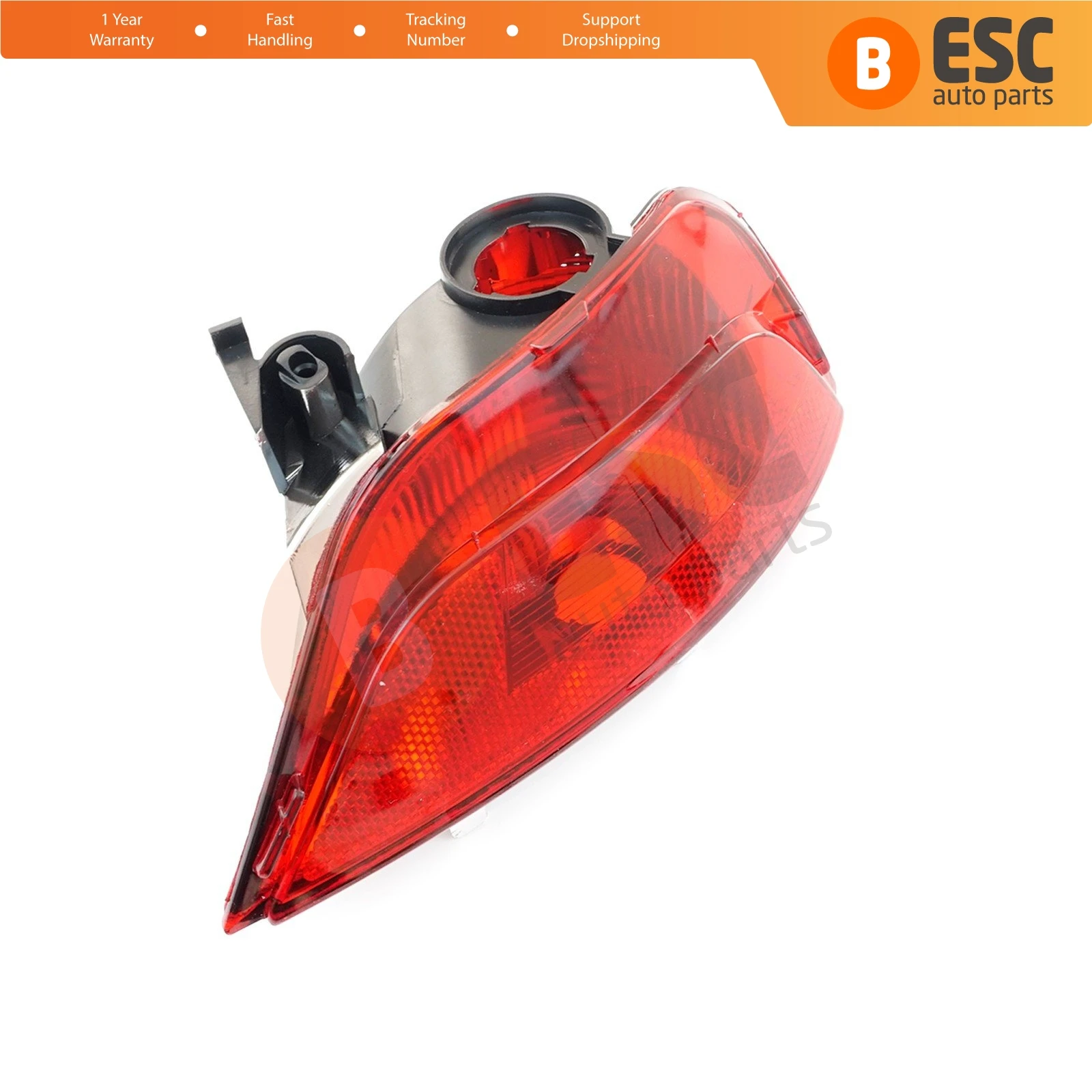 ESP987-1 Rear Bumper Tail Fog End Light Lamp Lens Reflector Left Side 265855907R for Renault Megane MK4 Sedan Scenic MK4