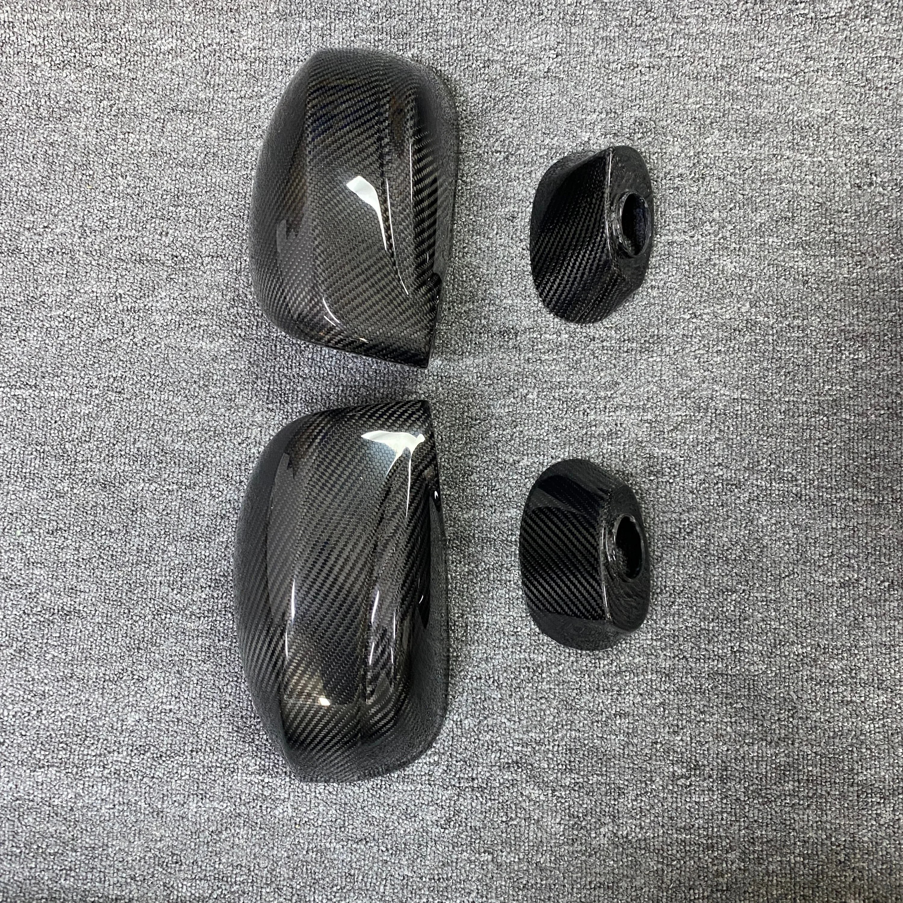 Real Dry Carbon Fiber Car Side Mirror Cover Cap Replace For Nissan GT-R GTR R35 2008-2020