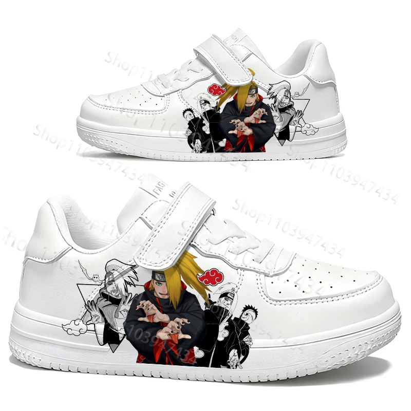 

Naruto Student Children Sports Shoes Selection Deidara Anime Pattern Cool Printing Soft Sole Skateboarding Shoes Boys Girls