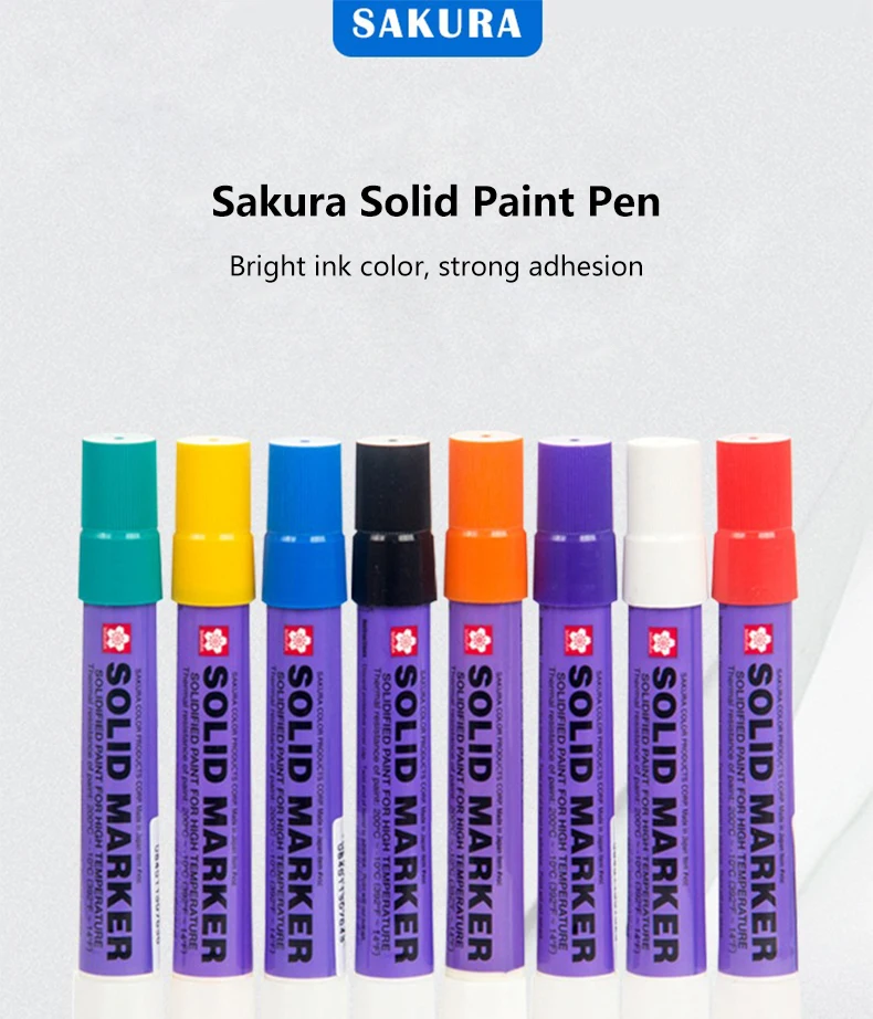 1 Stück Sakura Solid Paint Pen XSC, dauerhaft nicht verblassend, für Ingenieurwesen, Holz, Metall, Reifenmarkierung, mehrfarbig, Industriebedarf – Detail 1