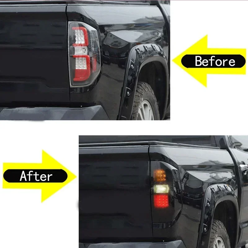 

For 2014-2021 Toyota Tundra ABS car rear light cover brake indicator light reversing light black shell car exterior accessories