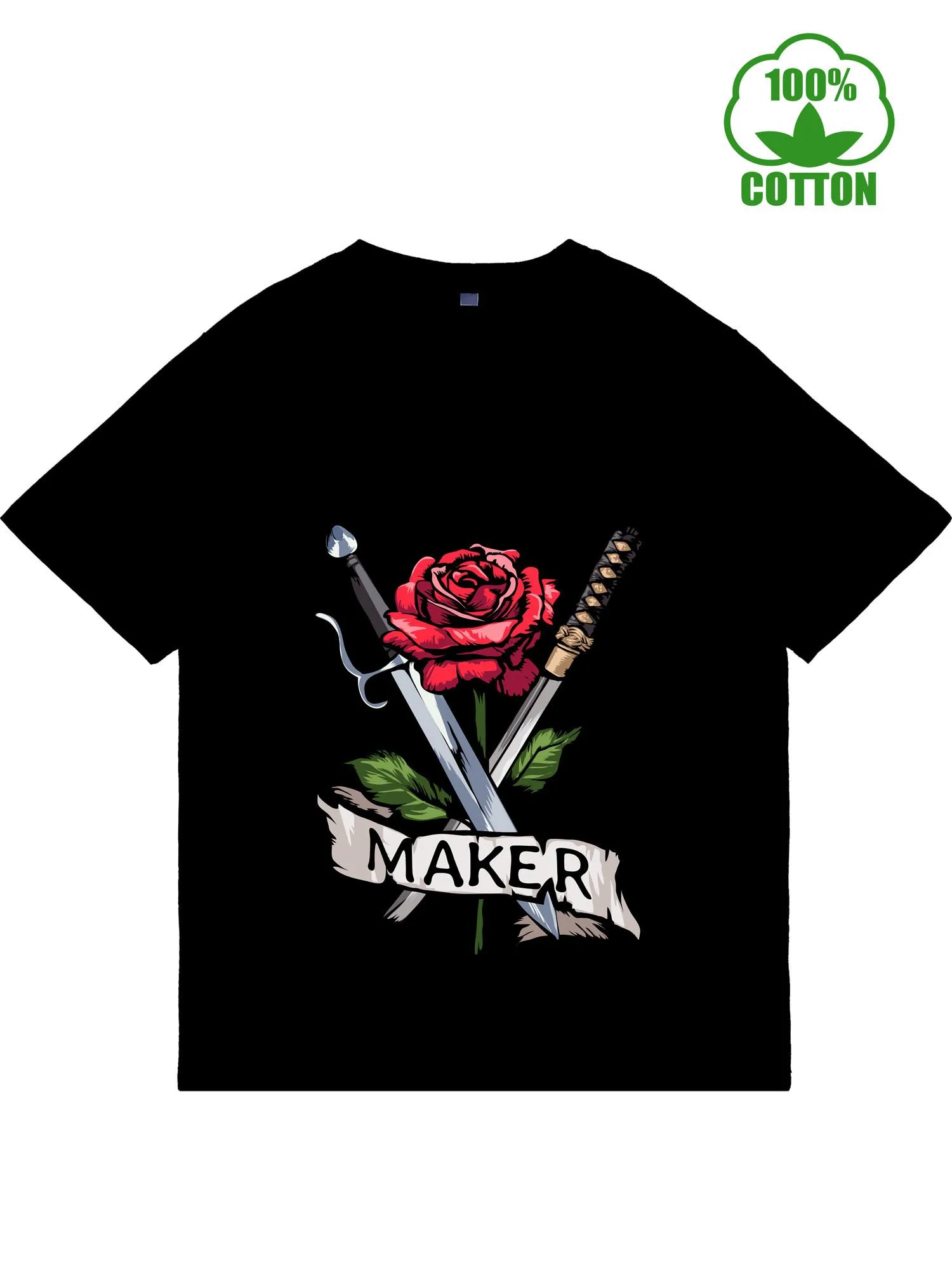 

Классические мужские футболки Trouble, мужские футболки с короткими рукавами и круглым вырезом, мужская футболка из чистого хлопка