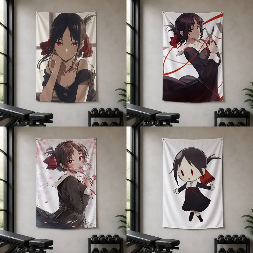 Kaguya Shinomiya Decorative Hanging Flag with Grommets for Garage Bedroom Dorm Wall Decor