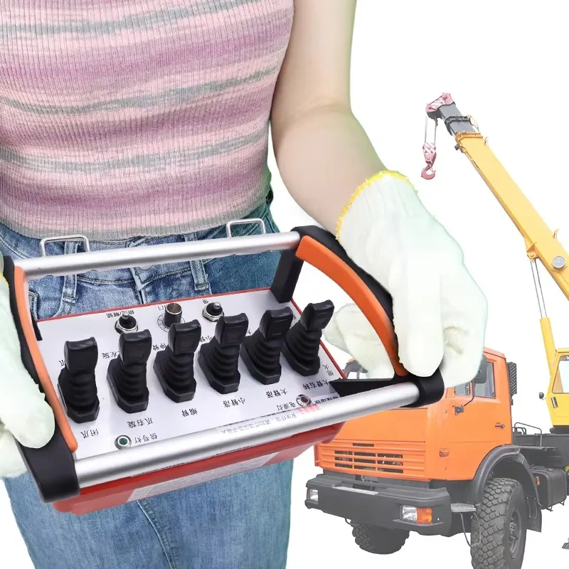 

Совершенно новый 6-ходовой джойстик управления гидравлическим ручным и автоматическим электромагнитным клапаном башенный кран промышленный радиоуправляемый пульт дистанционного управления