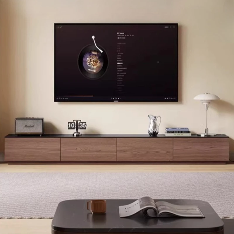 Living Room Locker Tv Stand Furniture For Rooms Tv Table Cabinets Home Simple Modern Solid Wood TV Cabinet Monitor Stand Floor