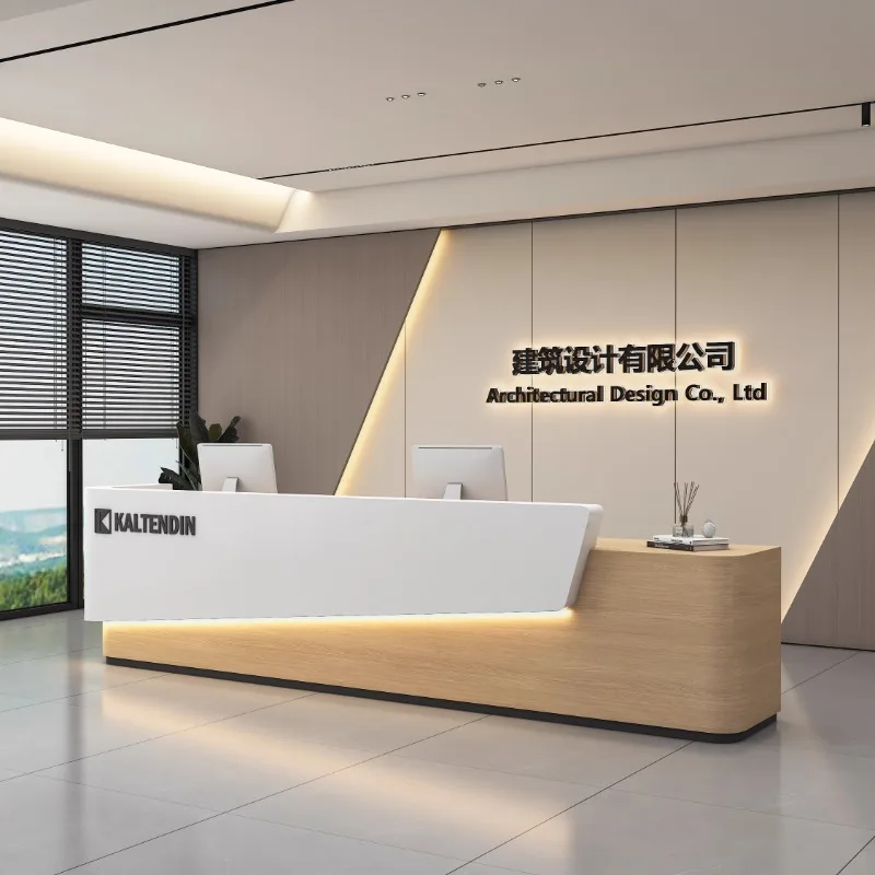 

Luxury Designer Reception Desks Elegant Register Boutique Hotel Supermarkets Reception Desks Display Tavolo Reception Furniture