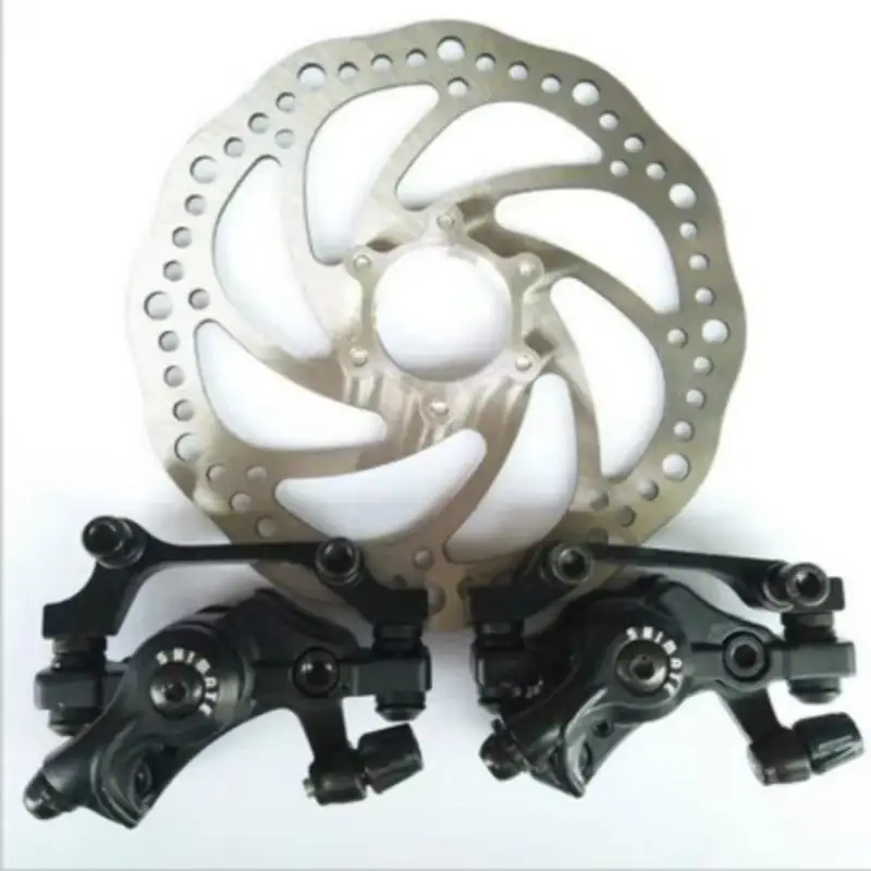 Road Bike Brake Set Bicycle Disc Brake Aluminum Alloy Mountain Road Bike Mechanical Cycling Double Brake Bike Accessories