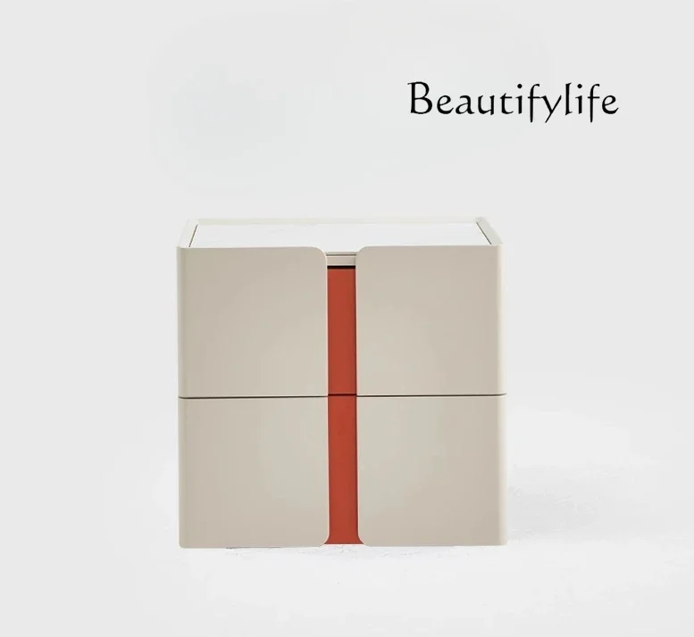 طاولة بجانب السرير إيطالية بسيطة II Kp، تخزين منزلي لغرفة النوم، كابينة طلاء فنية ذات سعة كبيرة لسطح المكتب مطابقة الألوان #2