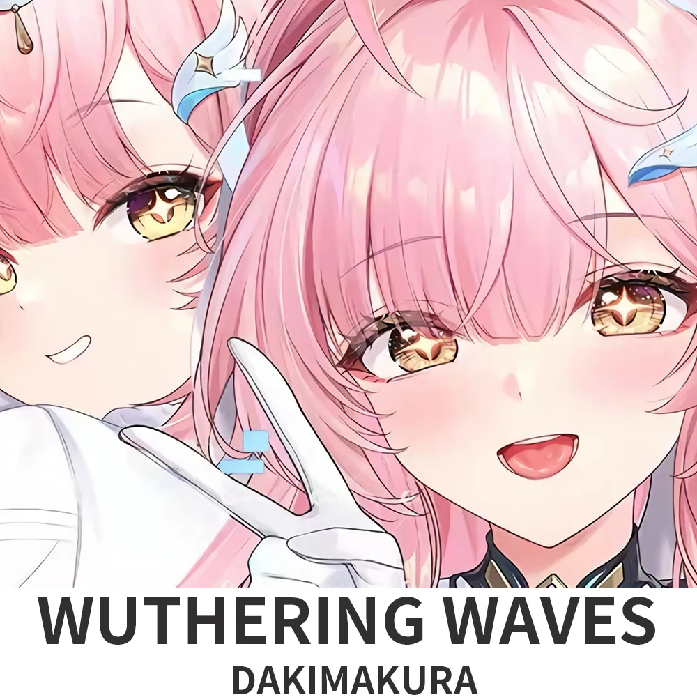 

Наволочка для подушки-дакимакуры Aemeath Wuthering Waves 2WAY, чехол для подушки для обнимания, аниме-подушка