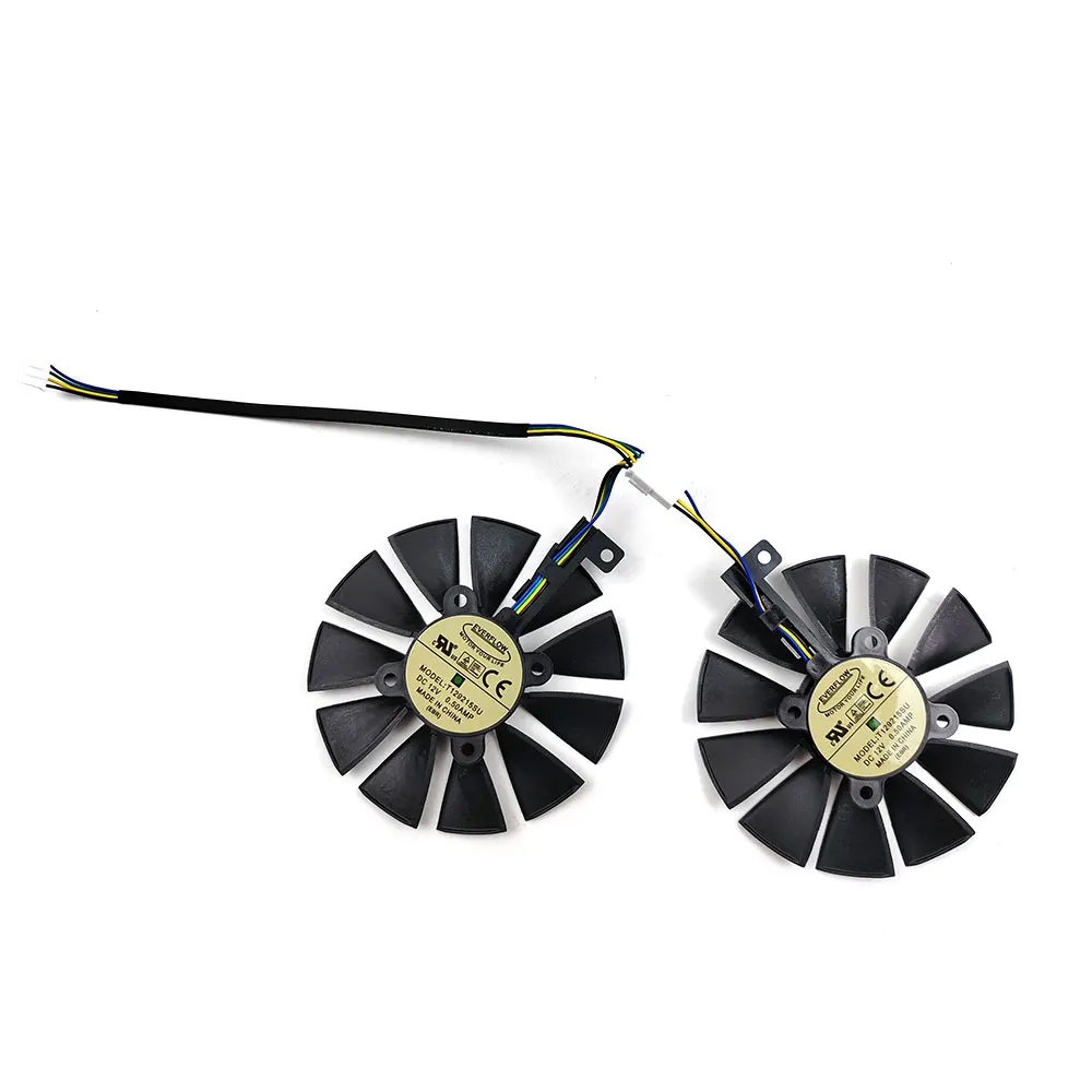 NEW 88MM 4PIN T129215SU graphics card fan suitable for SOYO RX580 8GB video card cooler fan replacement