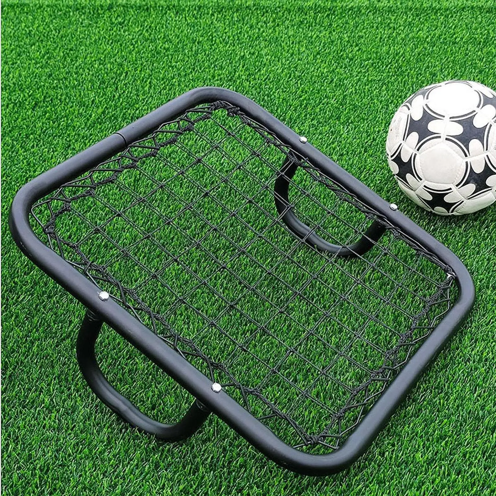 Soccer Rebounder Net Iron Frame Handheld Training Board Soccer Accessories for Backyard and Goalkeeper Workouts