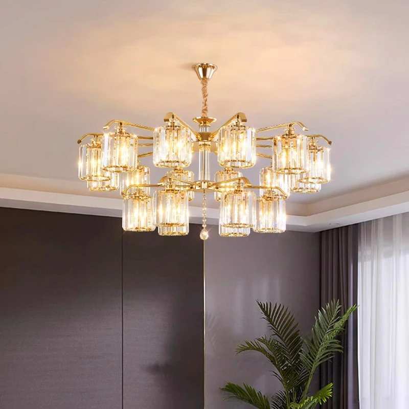 

home decorationPendant lights, luxury crystal living room chandelier, bedroom Pendant lamp, ceiling light, indoor lighting