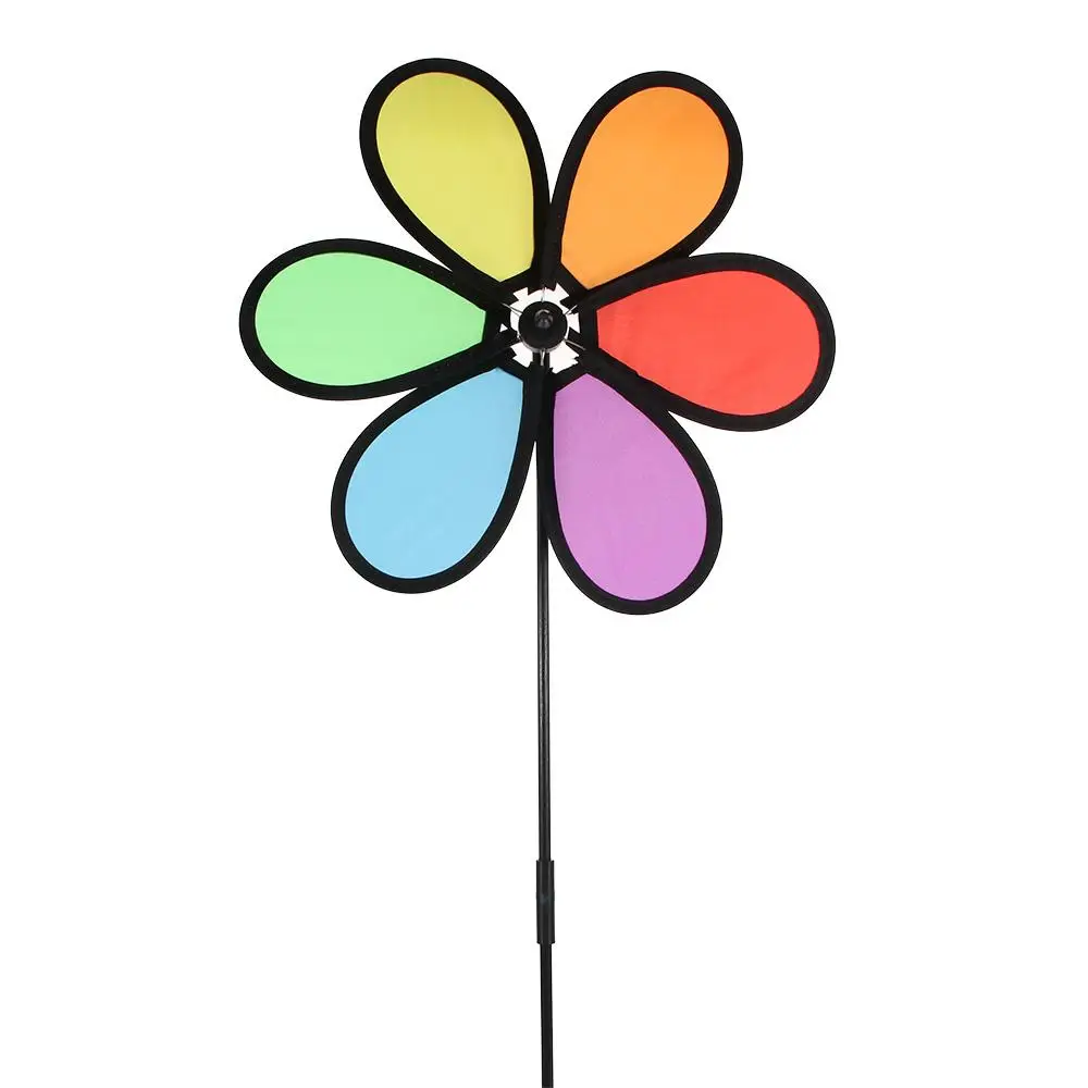 

For Children Yard Decoration Colorful Wind Spinners Rainbow Pinwheel Windmill Toys Garden Windmill