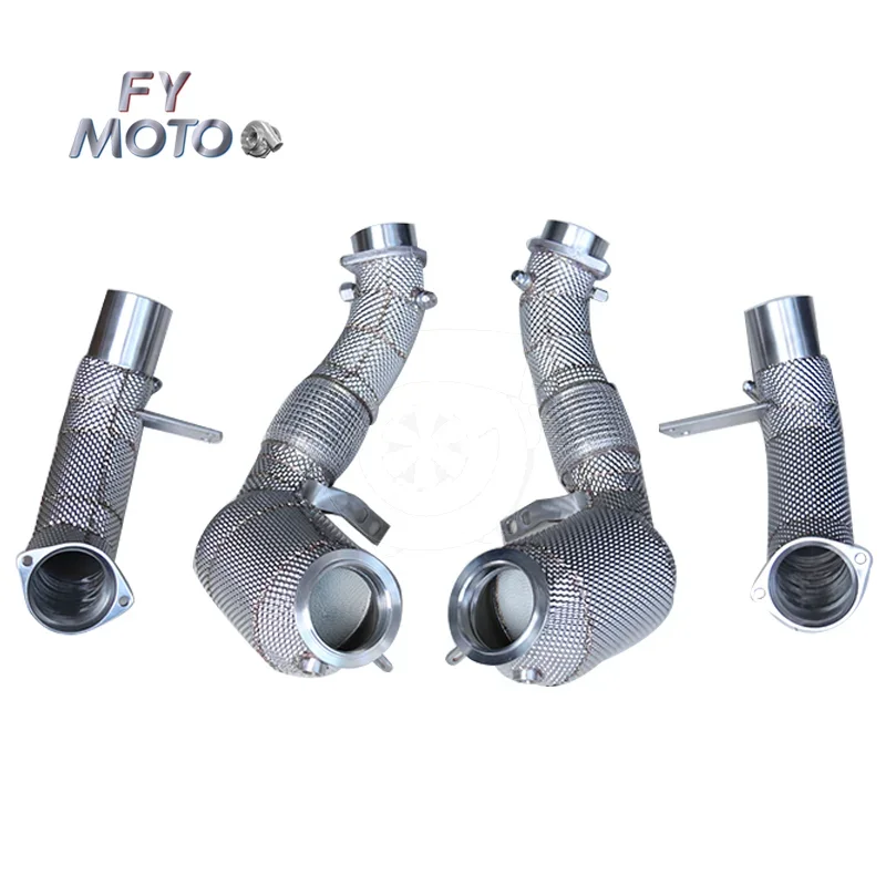 For BMW M850I G14 G15 G16 M550i G30 M650I 750I G11 G12 N63 22+ Exhaust Catted Downpipe With Heat Shield With OPF