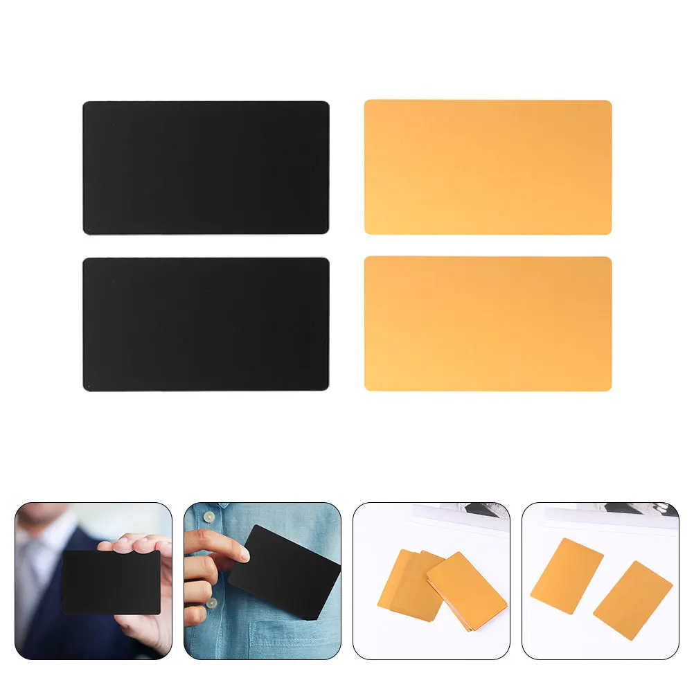 

100 Pcs Business Cards Laser Marking Blank Aluminum for Engraving Printing Blanks Name