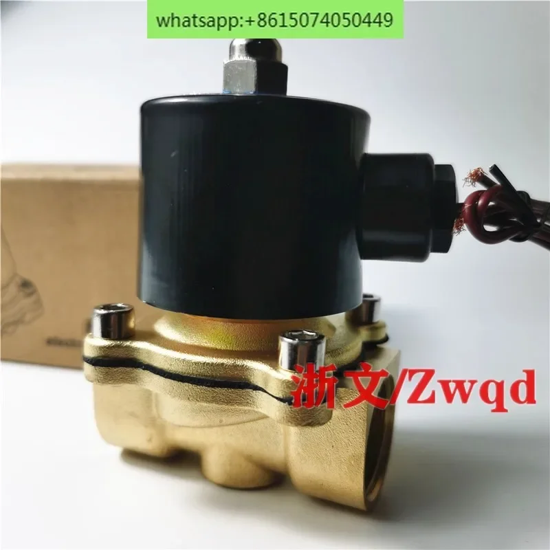 2W200-20 solenoid valve UW-20 water trap 6 points 3/4 pure copper normally closed solenoid valve drain valve