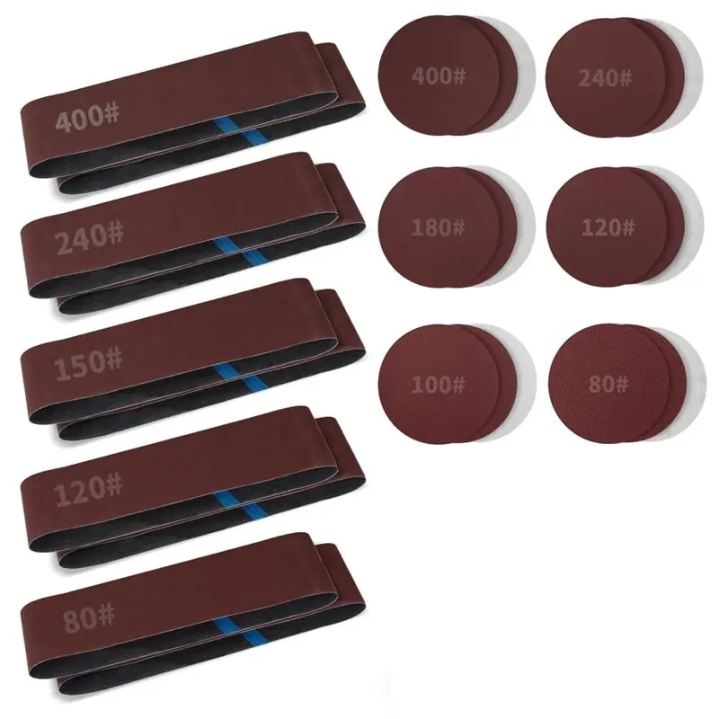 ensemble-de-bandes-abrasives-en-oxyde-d'aluminium-et-de-disques-abrasifs-auto-adhesifs-10-bandes-abrasives-de-4x36-pouces-et-18-disques-auto-adhesifs-de-6-pouces